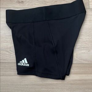 Adidas Women's Black Athletic Spandex Shorts Small Gym Workout, Yoga, Lounge